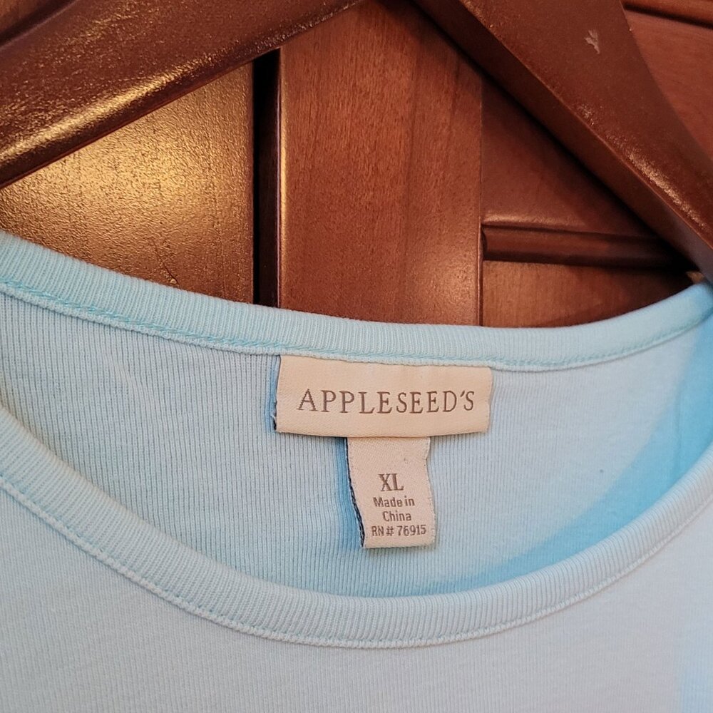 Appleseed's Cotton Short-Sleeve Jewelneck Tee